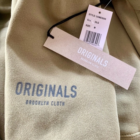 Brooklyn Cloth Originals Men's Tan Hoodie - Picture 5 of 6